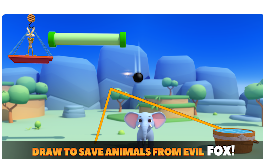 Draw to Save Animal Rescue puzzle game with 3D graphics